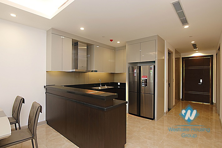 Three bedrooms apartment for rent in Sun Grand tower, Thuy Khue, Ba Dinh.